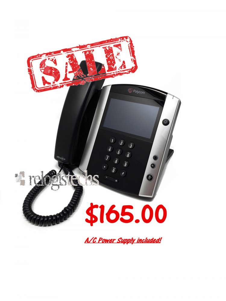 Polycom VVX 600 16-Line Phone with Power Supply Renewed 