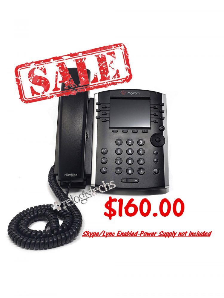 Polycom® VVX® 400 Business Media Phone w/Skype for Business **Sale**